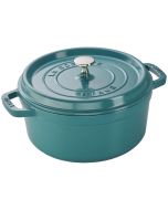 Staub Cast Iron 4 Qt. Round Dutch Oven | Turquoise