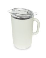 image shows Served 66oz Insulated Drinkware Pitcher | Bone White against a blank, white background  