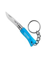 blue opinel keychain knife
