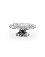 Crow Canyon 11" Cake Stand | Black Splatter