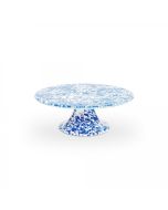 Crow Canyon 11" Cake Stand | Blue Splatter