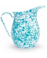 Crow Canyon Enameled Pitcher Turquoise Marble