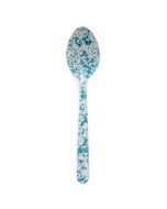 Crow Canyon Enameled Serving Spoon Turquoise Marble