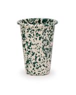 image shows Crow Canyon 14oz Tumbler | Green & Cream  against a blank, white background