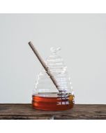 Creative Co-Op Glass Honey Jar With Dipper