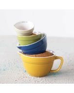 Creative Co-Op Stoneware Batter Bowl Measuring Cups | Set of 4