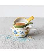 Creative Co-Op Stoneware Multi-Colored Measuring Cups (Set of 4) 