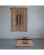 Creative Co-Op Hand Woven Jute & Leather Floor Runner - 2.5' x 8' 