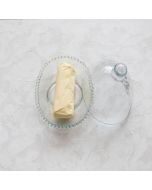 Creative Co-Op Hobnail Glass Butter Cloche
