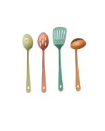 Creative Co-Op Enameled Stainless Steel Utensil Set - Set of 4