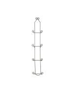 image shows Tripar International 4-Tier Wall Plate Rack | Black against a blank, white background