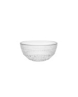 image shows Fortessa Jupiter 13.5oz Cereal Bowl | Clear against a blank, white background