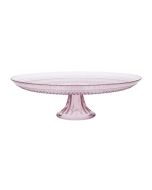 image shows Fortessa Jupiter 13" Cake Stand | Pink against a blank, white background  