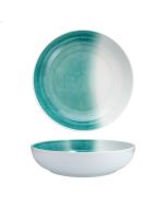 image shows Fortessa La Cote Outdoor Melamine 14" Serving Bowl | Amalfi  against a blank, white background  