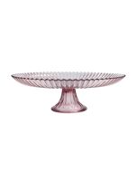 image shows Fortessa Archie 13" Cake Stand | Pink against a blank, white background