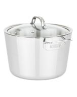 image shows Viking Contemporary 3-Ply Stainless Steel Stock Pot | 8 Quart against a blank, white background