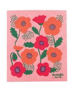 image shows Ecologie by Danica Swedish Sponge Dish Cloth | Poppy against a blank, white background  