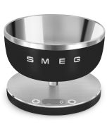 image shows SMEG Contemporary Kitchen Scale | Matte Black  against a blank, white background