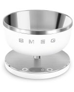 image shows SMEG Contemporary Kitchen Scale | Matte White  against a blank, white background