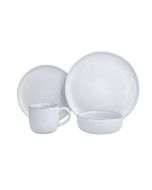 image shows Fortessa Nosse Svelte 16-Piece Dinnerware Set | Stone against a blank, white background
