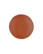image shows Fortessa Heirloom 8" Salad Plate | Terracotta against a blank, white background