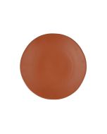 image shows Fortessa Heirloom 10.75" Dinner Plate | Terracotta  against a blank, white background
