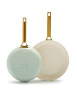 image shows GreenPan Reserve 10" & 12" Fry Pan Set | Julep  against a blank, white background