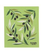 image shows Ecologie by Danica Swedish Sponge Dish Cloth | Olives against a blank, white background