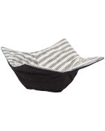 image shows Now Designs by Danica Bowl Cozy | Ticking Stripe against a blank, white background