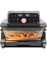 image shows Livwell Glass Container Air Fryer | 6 Quart against a blank, white background