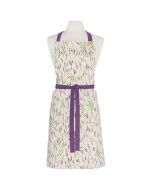image shows Now Designs by Danica Spruce Apron | Lavender against a blank, white background