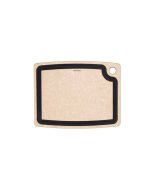 image shows Epicurean Gourmet Series Small Cutting Board | Natural/Slate against a blank, white background