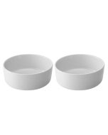 image shows LSA Collective Cereal/Soup Bowl (Set of 2) | White against a blank, white background