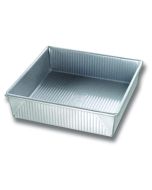 image shows USA Pan 9" Square Cake Pan  against a blank, white background