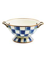 image shows MacKenzie-Childs Royal Check 2.75 Qt. Almost Everything Bowl  against a blank, white background