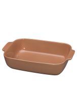 image shows Küchenprofi Porto Rectangular Gratin Dish | Coral against a blank, white background