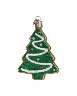 image shows Old World Christmas Ornament | Christmas Tree Sugar Cookie  against a blank, white background