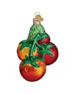  image shows Old World Christmas Ornament | Tomatoes On Vine against a blank, white background