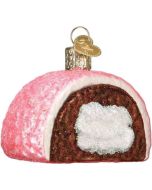 image shows Old World Christmas Ornament | Hostess Snoball against a blank, white background