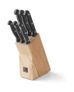 image shows Richardson Sheffield Artisan 6-Piece Knife Block Set | Wood against a blank, white background