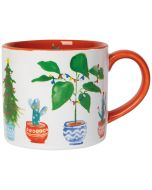 image shows Danica Jubilee 14oz Mug in a Box | Jingle Plants Christmas  against a blank, white background