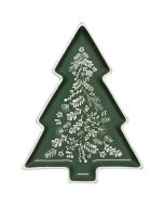 image shows Now Designs by Danica Shaped Tray | Winterberry against a blank, white background