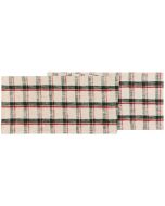 image shows Now Designs by Danica Christmas Table Runner | Noel Plaid  against a blank, white background
