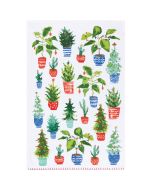 image shows Danica Jubilee Christmas Dishtowel | Jingle Plants against a blank, white background