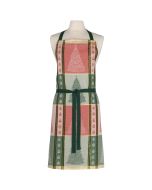 image shows Now Designs by Danica Christmas Jacquard Apron | Festive Fir  against a blank, white background