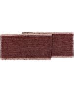 image shows Danica Heirloom Lattice Table Runner | Garnet against a blank, white background