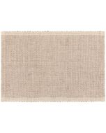 image shows Danica Heirloom Lattice Placemat | Dove Gray against a blank, white background