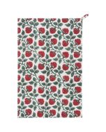 image shows Danica Heirloom Block Print Dishtowel | Carnation  against a blank, white background