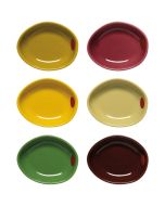 image shows Now Designs by Danica Pinch Bowls (Set of 6) | Olive against a blank, white background