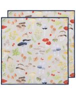 image shows Now Designs by Danica Recycled Microfibre Dishcloth Set | Field Mushrooms against a blank, white background